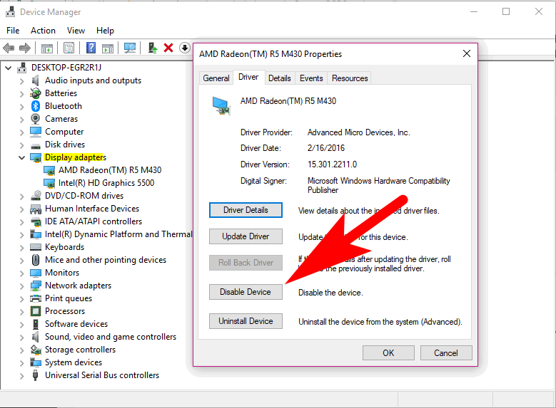 graphics card not in device manager windows 10