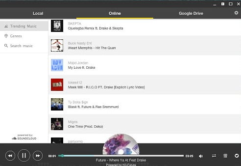 online music player for chrome