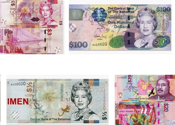Bahamian Banknote Features Queen Elizabeth