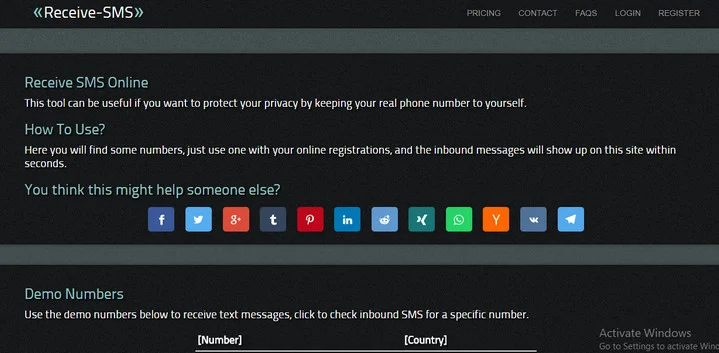 receive sms