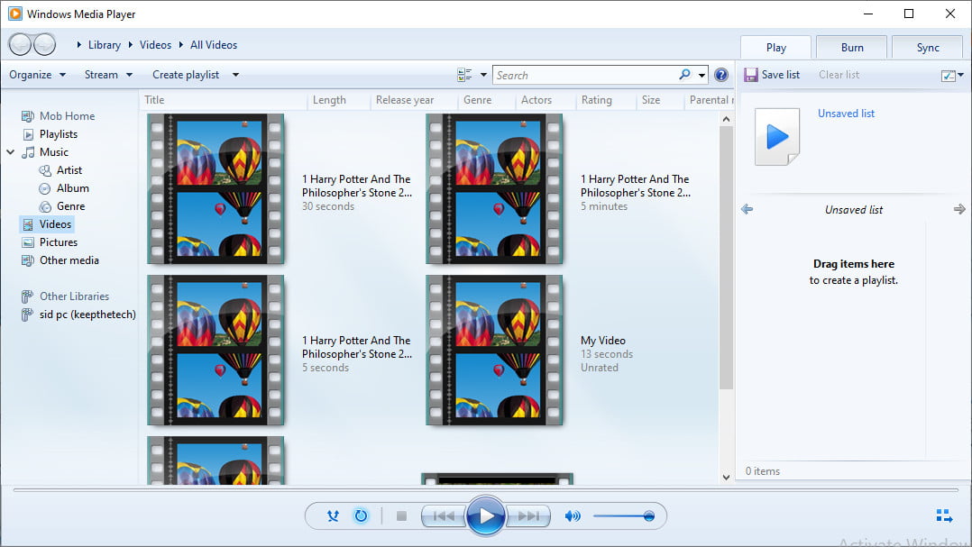 Windows Media Player 12