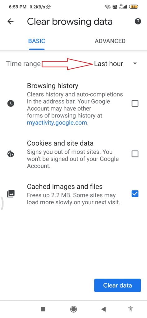 how to clear browser cache