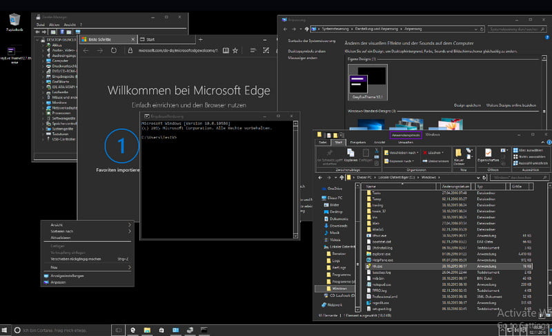 dark themes for Windows 10