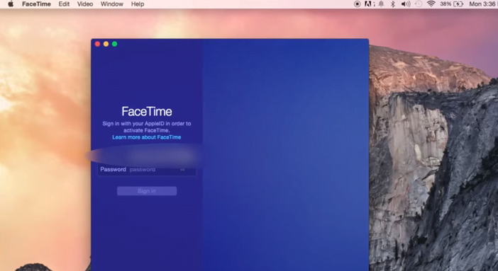 how to login to facetime on mac