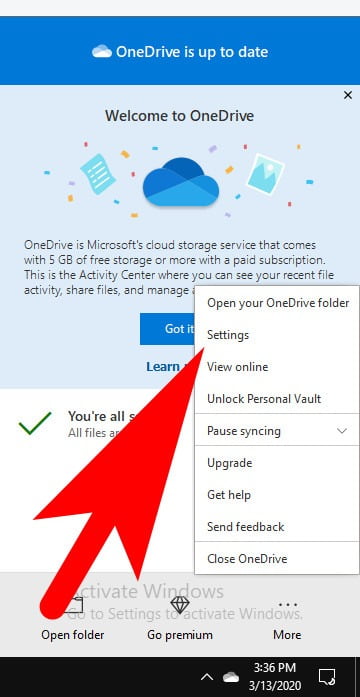 how to turn off microsoft onedrive