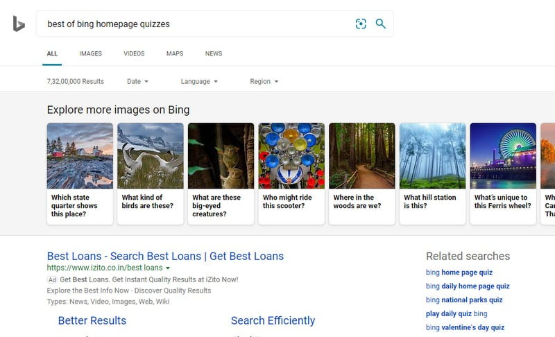 What Is Bing Homepage Quizzes Wombat - Image to u
