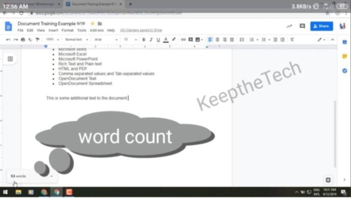 word counter docs