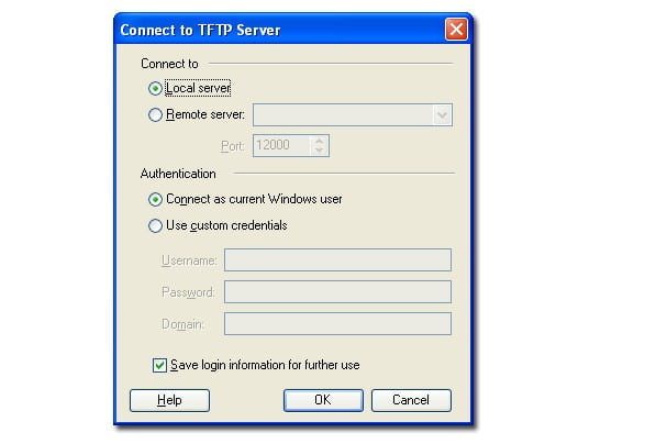check tftp client connection