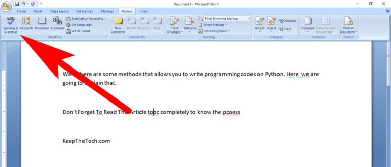 How To Turn On Spell Check In Word KeepTheTech