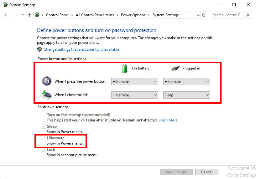 windows sleep vs hibernate windows 10