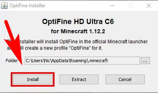 how i can install optifine 