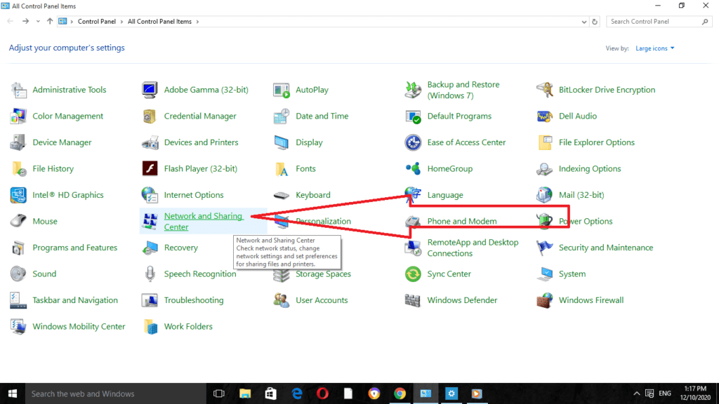 Windows internet settings 