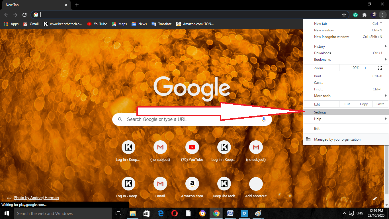 google chrome pop up blocker setting