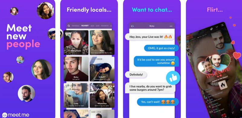 An app for video chat with strangers