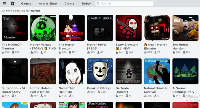 good horror games in roblox
