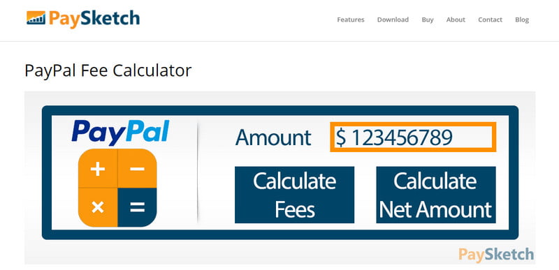 Paypal fee calculator