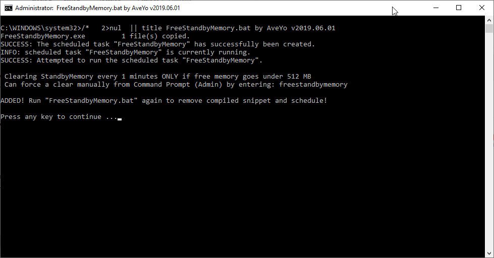 freestandbymemory