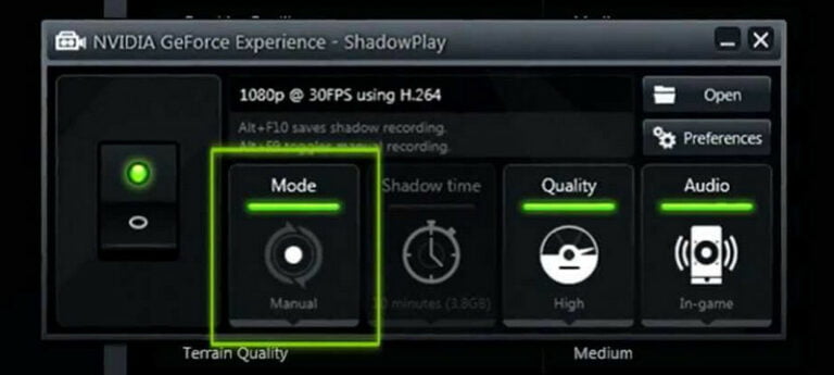 does nvidia shadowplay affect performance