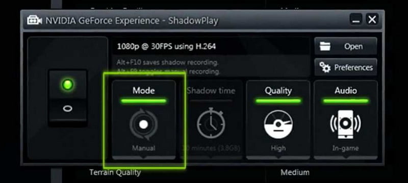 Nvidia shadowplay как включить на любой видеокарте