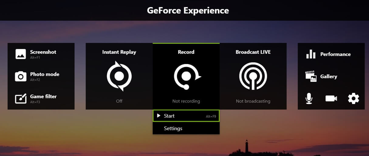 nvidia how to record gameplay