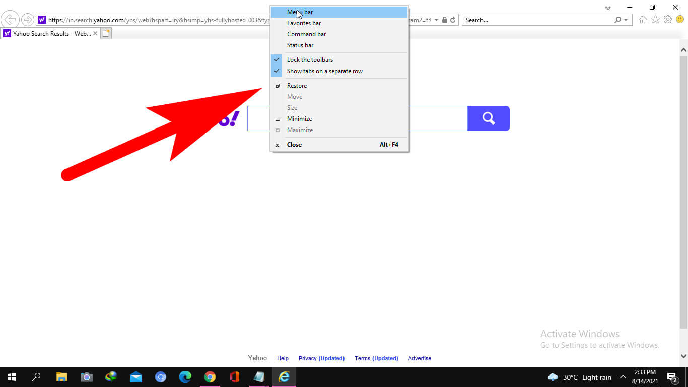 how to restore tabs on internet explorer