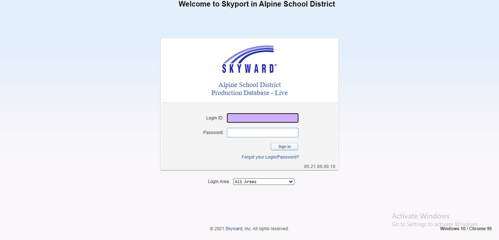 skyward alpine