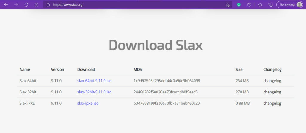 slax linux download