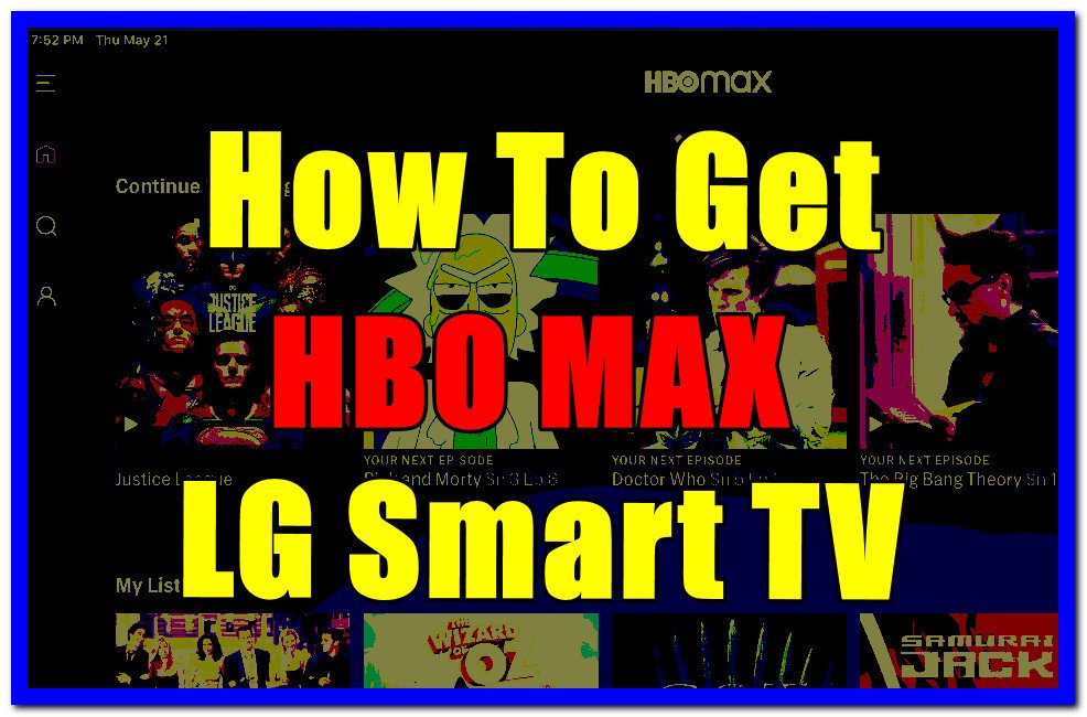 add hbo max to lg smart tv