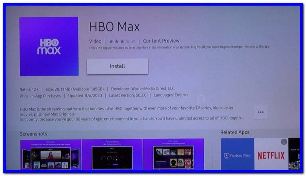 how to update hbo max on samsung smart tv
