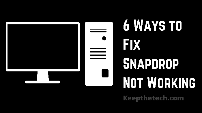 Snapdrop Not Working